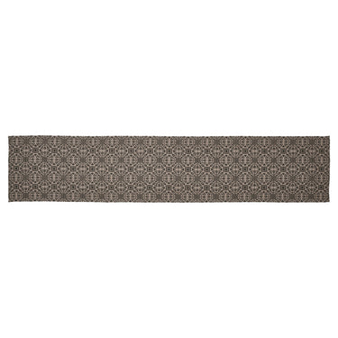 Custom House Black Tan Jacquard Runner 12x60